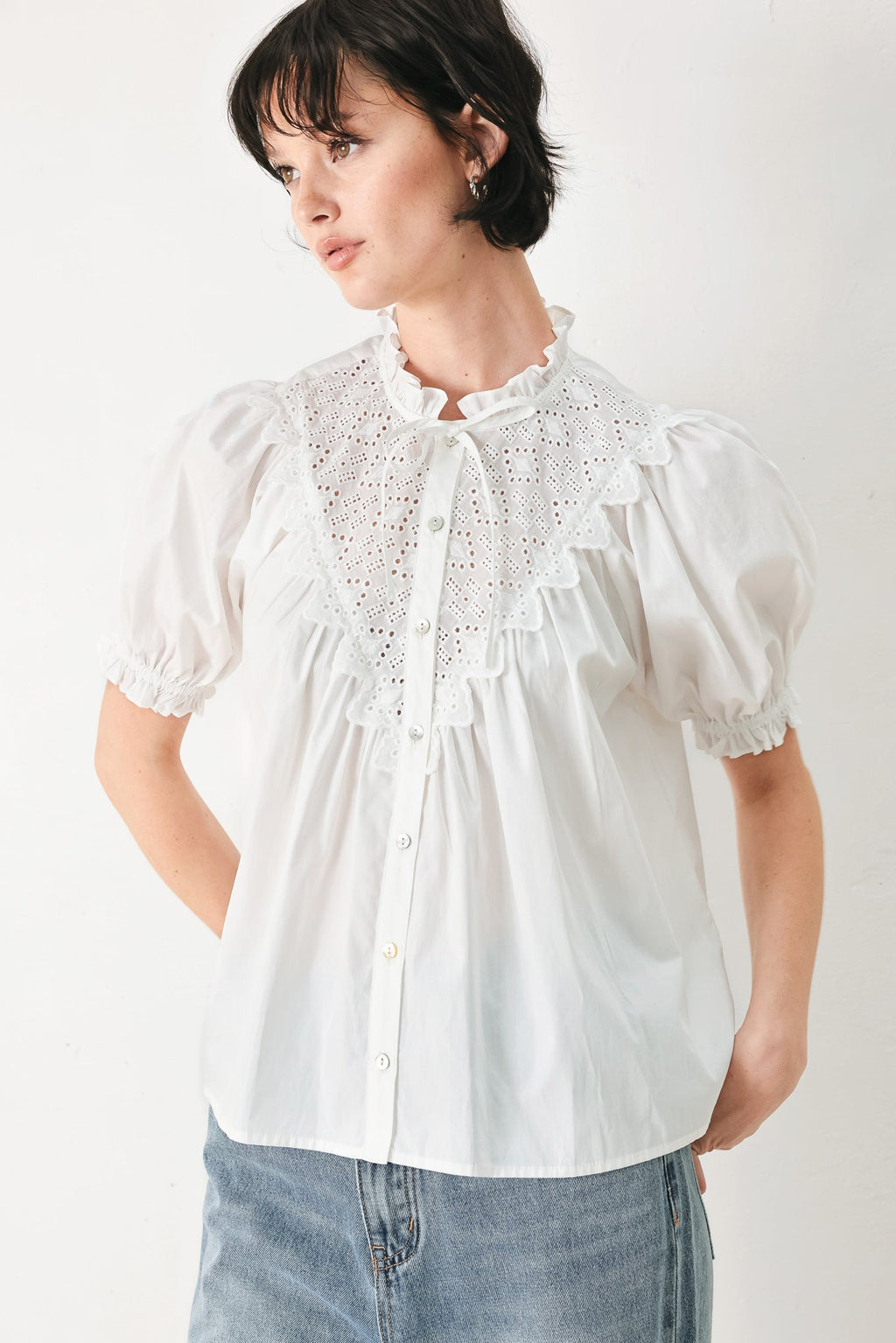 [PREORDER] SWEET NOTE MOMENT WOVEN TOP Flying Tomato