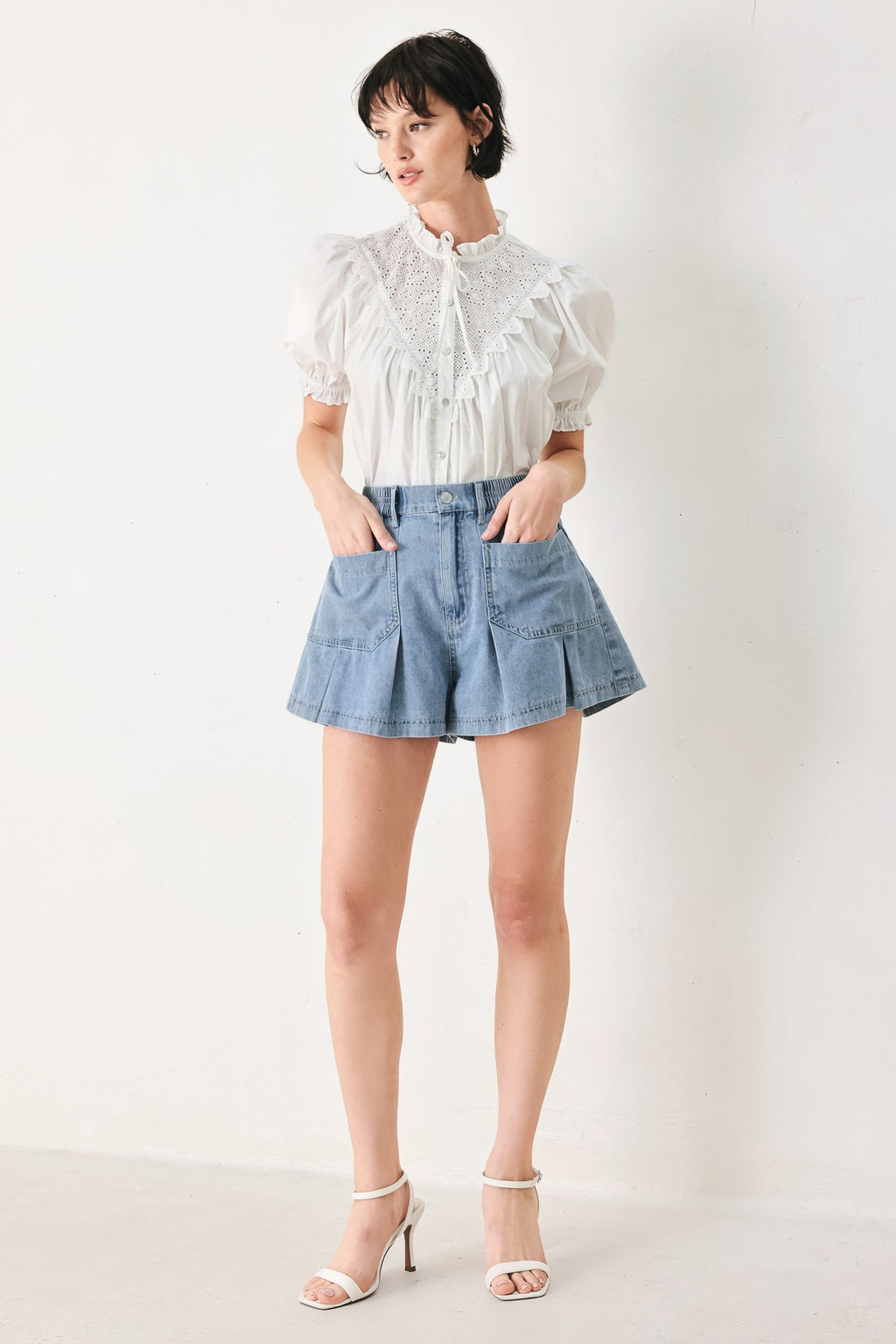 [PREORDER] SWEET NOTE MOMENT WOVEN TOP Flying Tomato