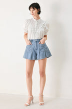 [PREORDER] SWEET NOTE MOMENT WOVEN TOP Flying Tomato