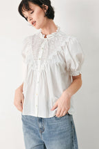 [PREORDER] SWEET NOTE MOMENT WOVEN TOP Flying Tomato