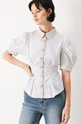 COASTAL LIGHT WOVEN TOP Flying Tomato