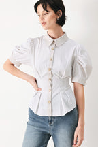 COASTAL LIGHT WOVEN TOP Flying Tomato