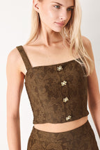 MOONLIGHT BOHO WOVEN CROP TOP Flying Tomato