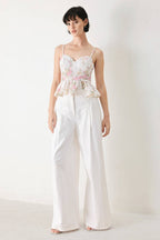 GARDEN STAY WOVEN BUSTIER TOP Flying Tomato