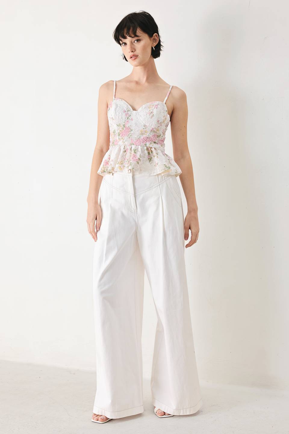 GARDEN STAY WOVEN BUSTIER TOP Flying Tomato