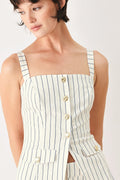 SUTTON STRIPE WOVEN TOP
