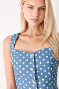 FLIRTY DOTS WOVEN TOP Flying Tomato