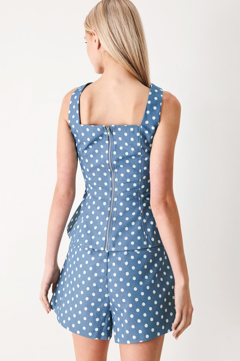 FLIRTY DOTS WOVEN TOP Flying Tomato