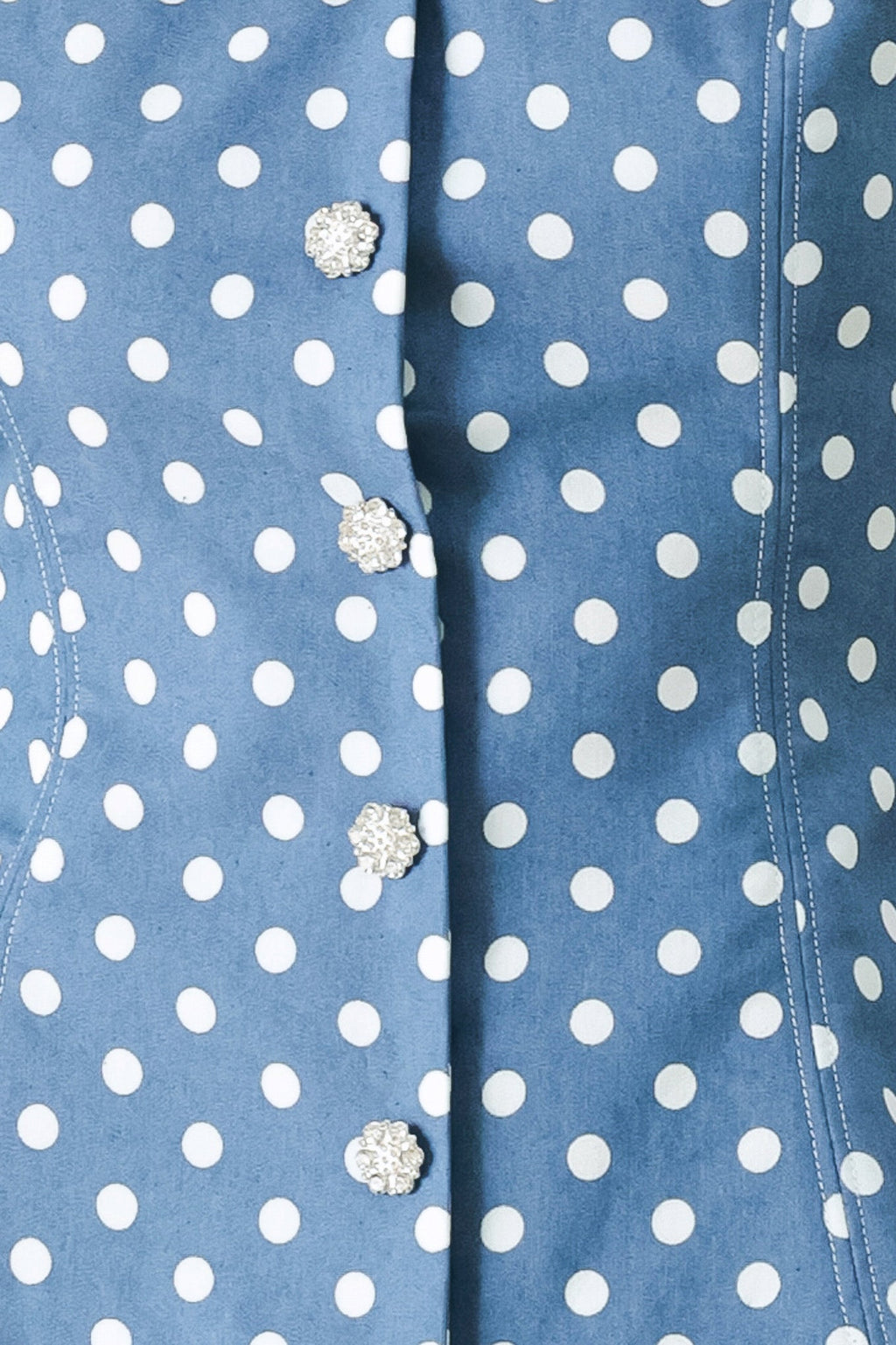 FLIRTY DOTS WOVEN TOP Flying Tomato