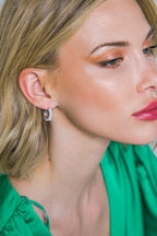 PAVE HOOPS EARRINGS Flying Tomato