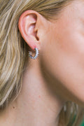 PAVE HOOPS EARRINGS Flying Tomato