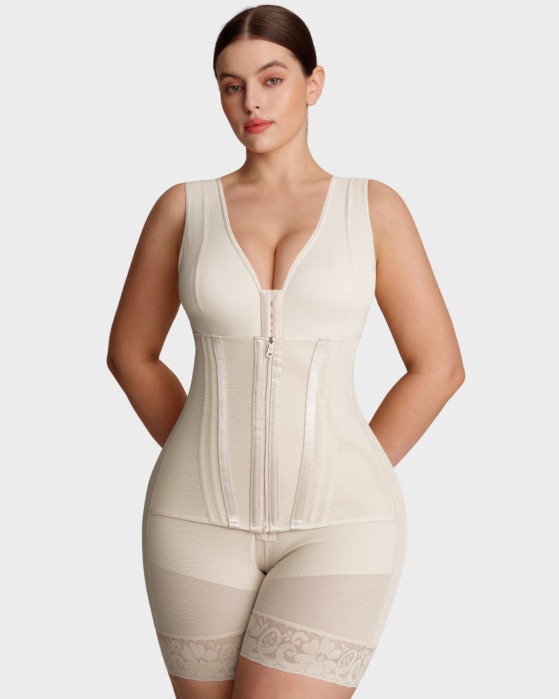 Fajas Colombianas Double Tummy Control Full Body Shapewear SheCurve