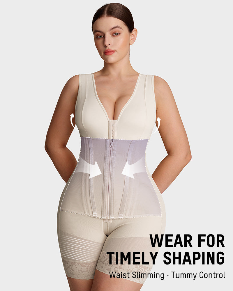 Fajas Colombianas Double Tummy Control Full Body Shapewear SheCurve