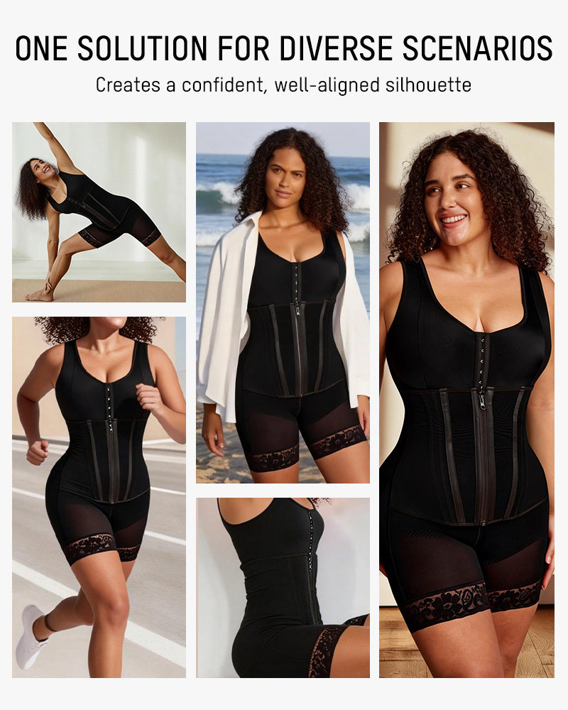 Fajas Colombianas Double Tummy Control Full Body Shapewear SheCurve