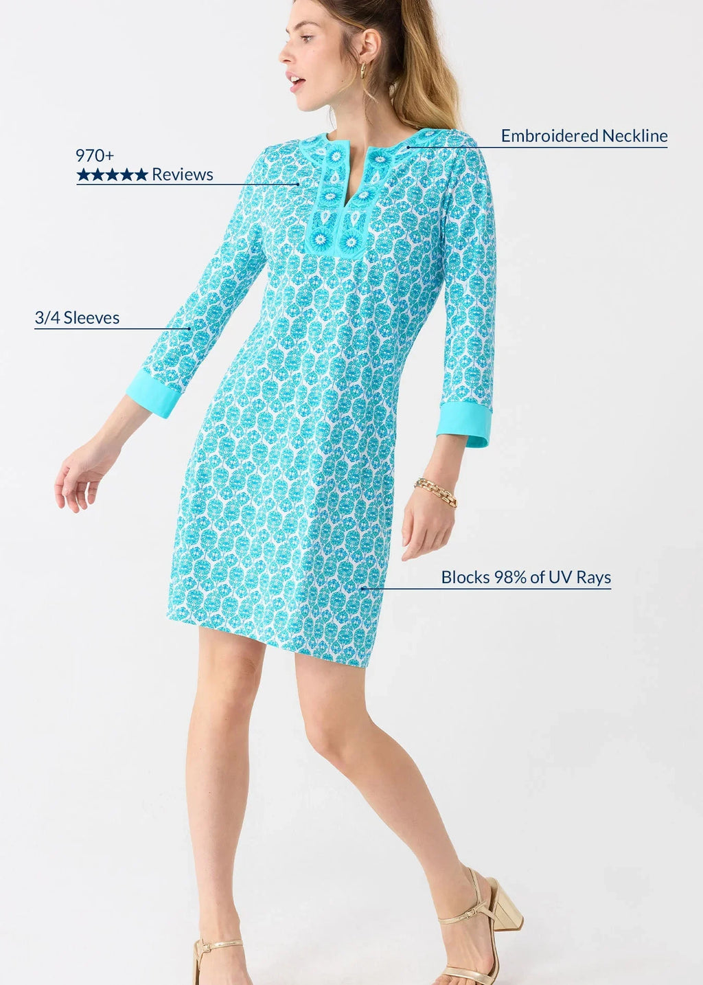 Rosebay Embroidered Tunic Dress