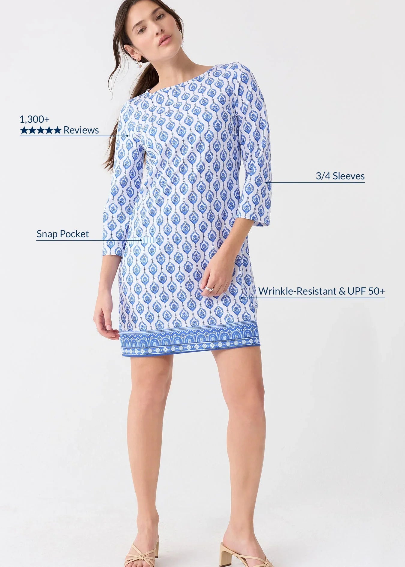 Palm Beach Cabana Shift Dress Cabana Life