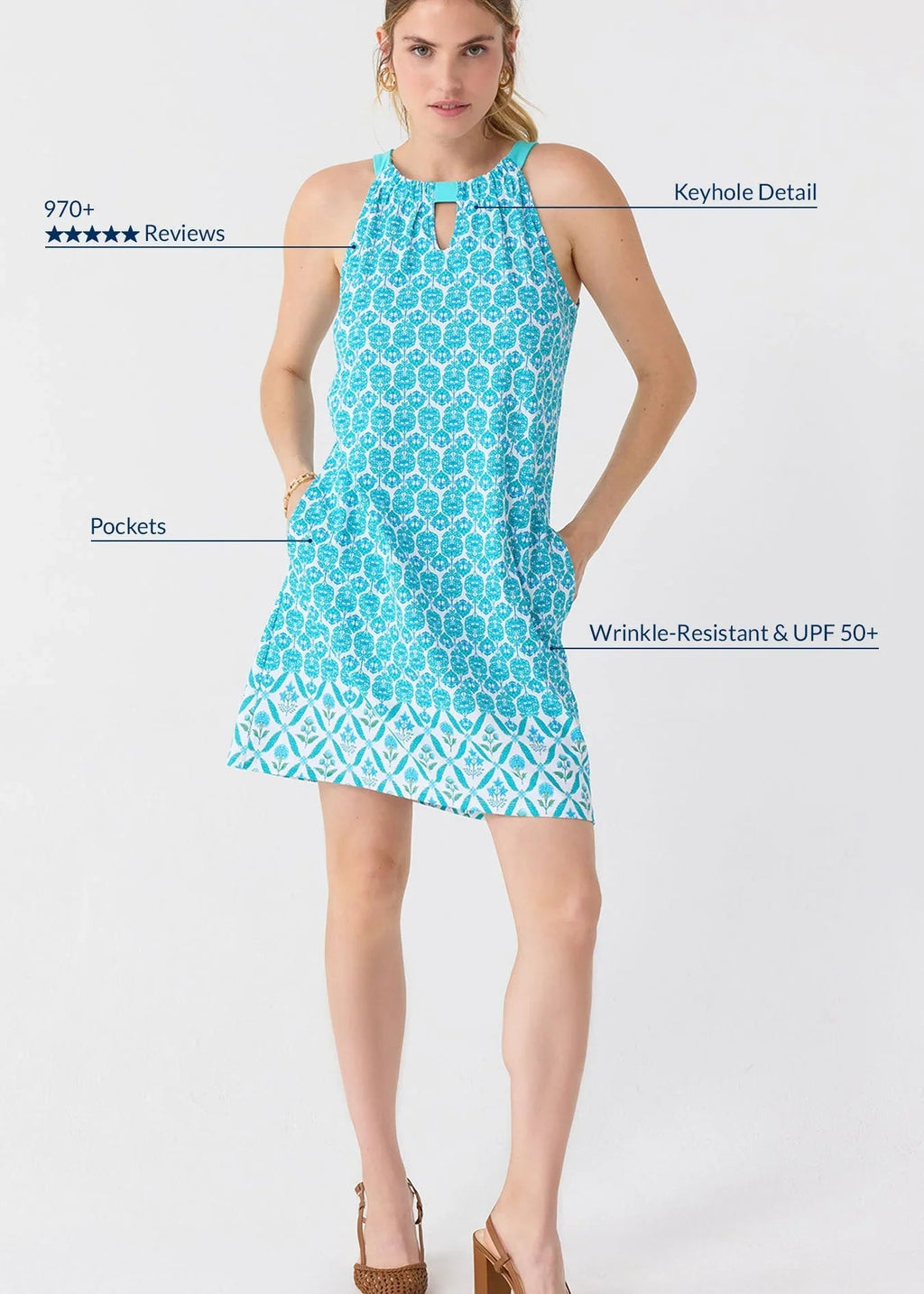 Rosebay Sleeveless Shift Dress Cabana Life