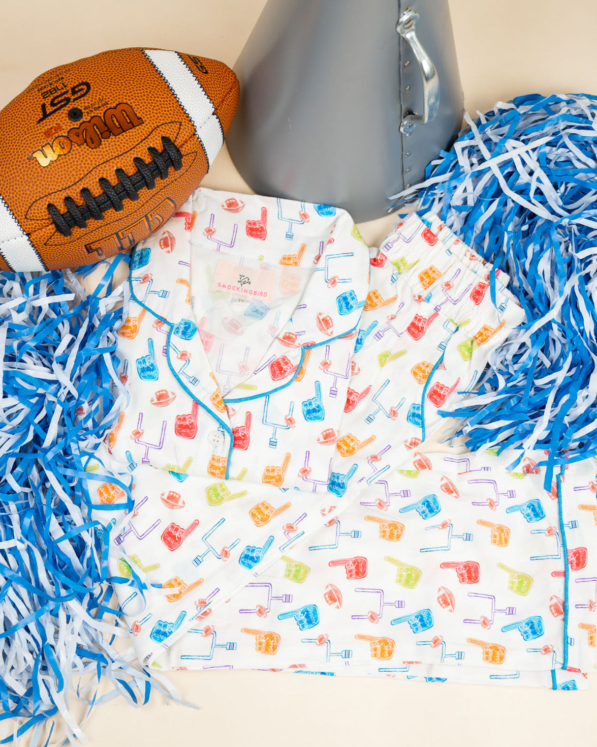 Victory Football Fan Pajama Set- FINAL SALE Smockingbird