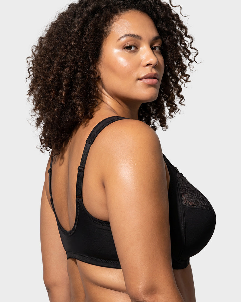 Front-Closure Underwire Print Bra