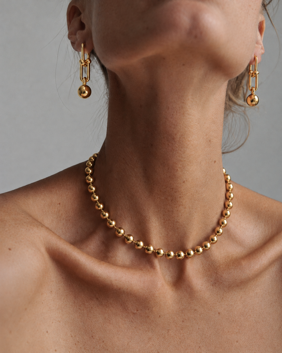 Lydia Beaded Link Earrings