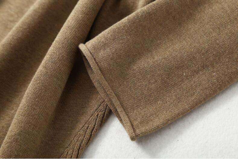 Women's 85% Silk 15% Cashmere Crew Neck Long Loose Type Pullover Top Sweater Dress LY001 LUXLIFE BRANDS