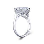 Luxury Ladies Jewelry Ring 5 Carat Emerald Moissanite 925 Sterling Silver Wedding Fashion Engagement Rings Luxlife Brands