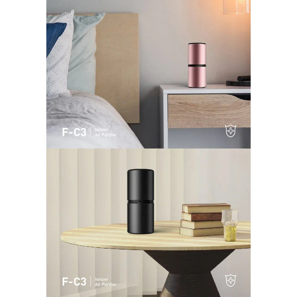 Portable Ionic Cleaner USB Remove Odor Smoke Car Air Purifier Cabin Ionizer Freshener Odor Eliminator Air Filter Oxygen Bar LUXLIFE BRANDS