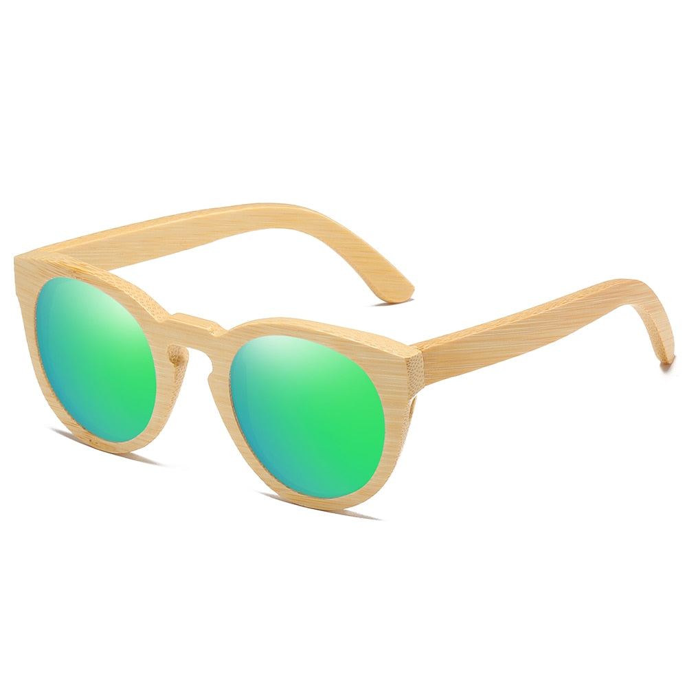 GM Natural Bamboo Sunglasses Women Polarized UV400 Brand Designer Classic Sun glasses Men Vintage Wooden Sunglasses S824