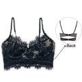 CINOON Sexy Lingerie French Women's underwear Ultra Thin Lace Flower Embroidery Bralette Bra Push up Eyelash Female Underwear
