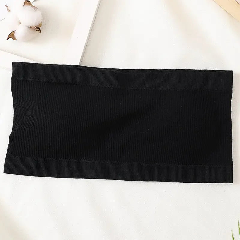 Women Strapless Top Seamless Bra Tube Top Invisible Bras Women's Underwear Sexy Wrap Bras Solid Color Sports Crop Top Bandeau
