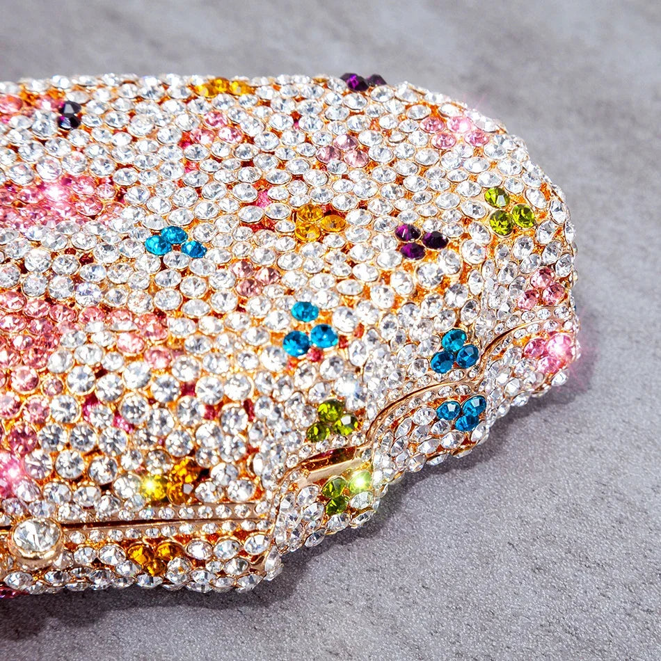 Bling Ice Cream Shaped Evening Clutch LUXLIFE BRANDS