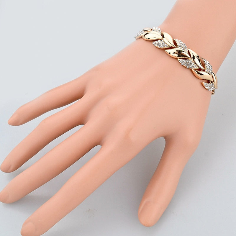 Cubic Zirconia Gold Bracelet