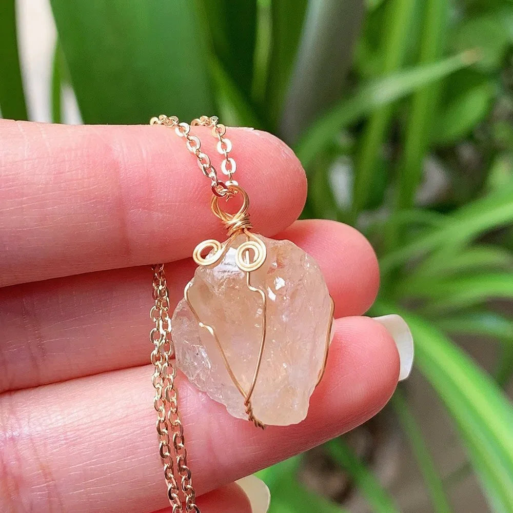 Carnelian Crystal Necklace Women LUXLIFE BRANDS