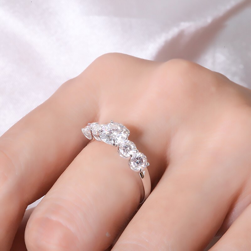 Obsessed 2.2 Carats 6.5mm D Color VVS1 Moissanite Engagement Ring