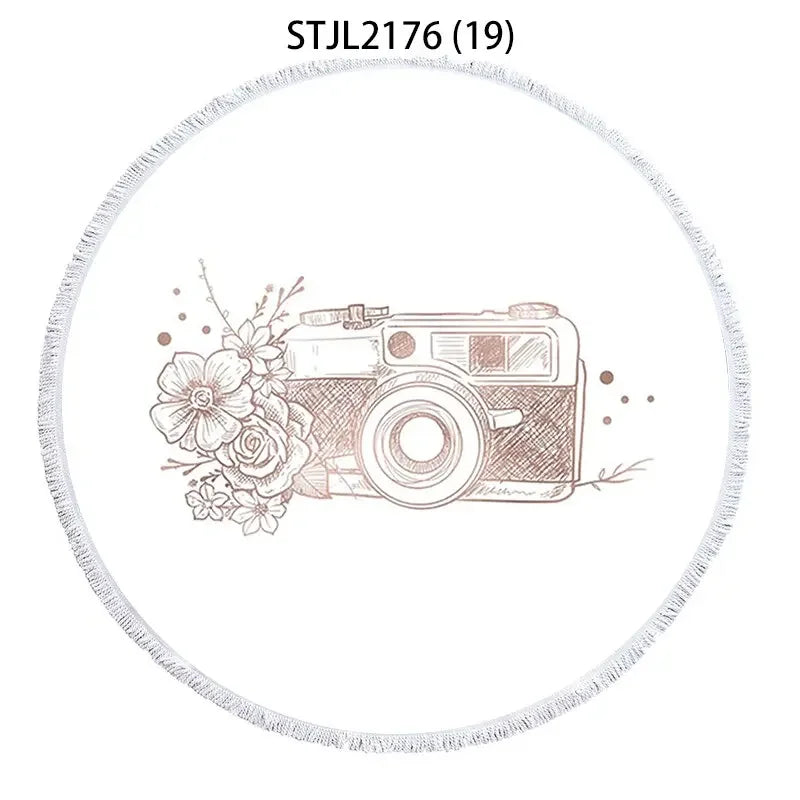 Golden geometric striped pineapple Fringed beach towel Towels Large beach towel Bath towel Bath towels microfiber towel For home