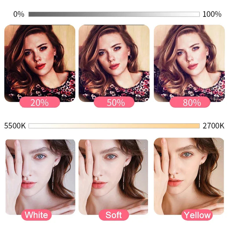 Live Stream 18 inch LED Ring Light with Tripod - Dimmable Photographic Lighting LUXLIFE BRANDS