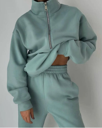 Freya Fleece Sweatshirt & Sweatpants Set