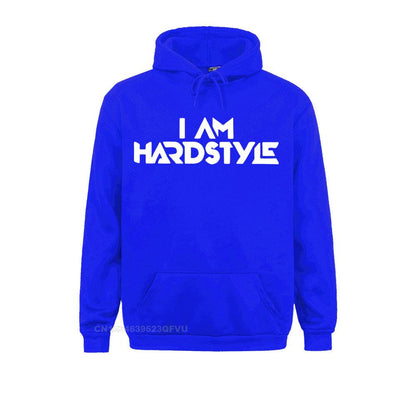 I Am Hardstyle Men Women Music Defqon Hardcore Dance Dj Techno Club Party Edm Pullover Hoodie Hoodie Premium Cotton Tops LUXLIFE BRANDS
