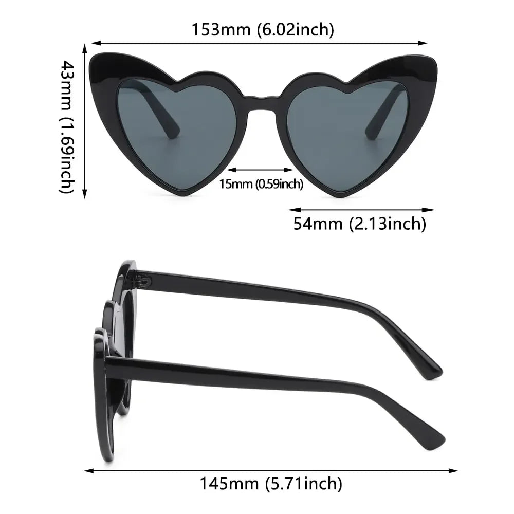Retro Heart Sunglasses UV400