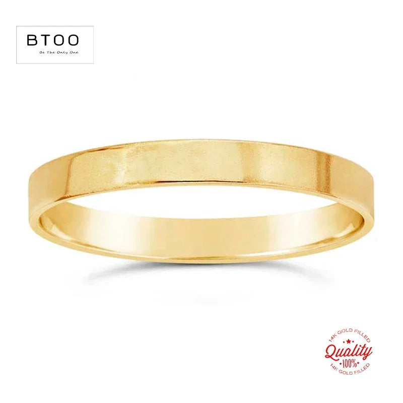 LOVE 14K Gold 2.25mm Flat Ring