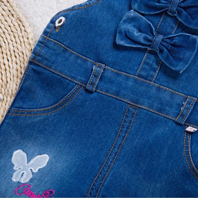 IENENS Kids Baby Girls Clothes Clothing Trousers Jumpsuit Playsuit Toddler Infant Girl Long Pants Denim Jeans Overalls Dungarees LUXLIFE BRANDS