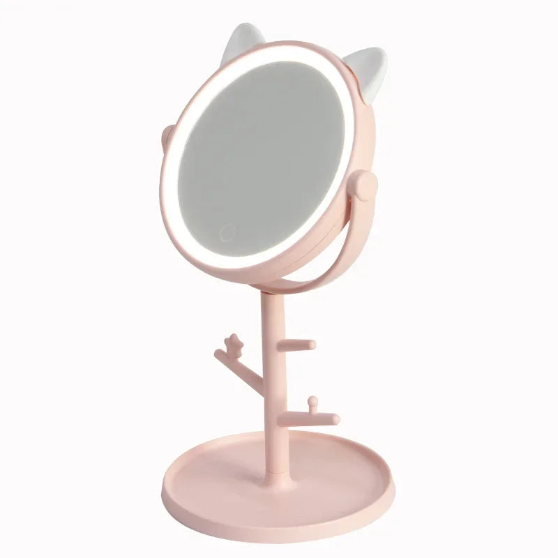Kitty LED Makeup Mirror AAA/USB LUXLIFE BRANDS
