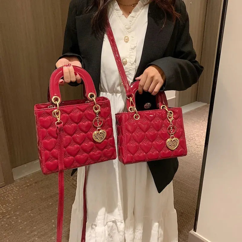 Handbag 2021 Women Brand Luxury Totes High Quality Fashion Classic Quilted Square Handle Bag Women Crossbody Shoulder Bags