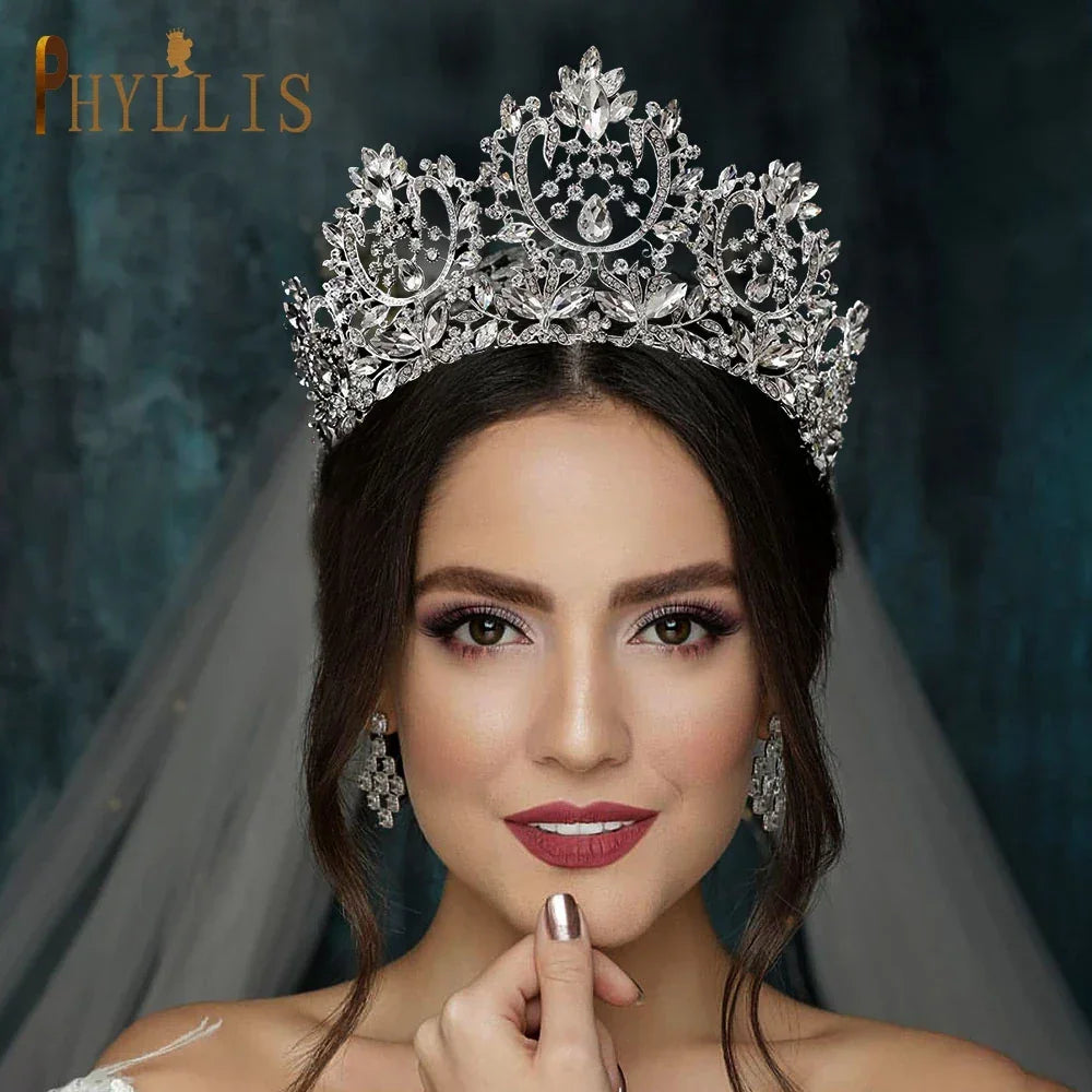 Bridal Headwear Crystal Crown LUXLIFE BRANDS