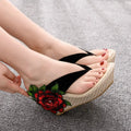 Crystal Queen Woman Slippers Home Casual Beach Flip Flops Lady Sandals Summer Sexy High Heels