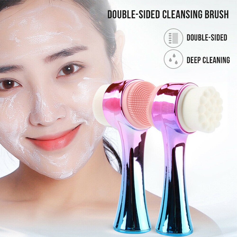 Facial Massage 2 in 1 Silicone Skin Care Brush LUXLIFE BRANDS