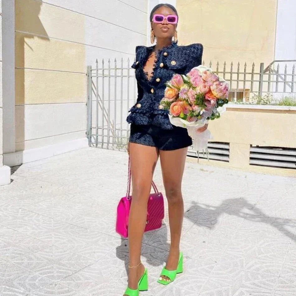 LUX Tweed Jacket & Shorts Set LUXLIFE BRANDS