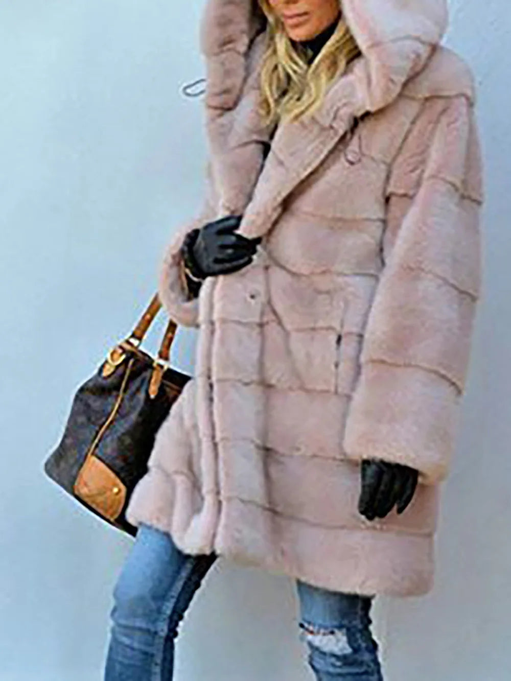 Winter Coat Women Large Fur Collar Hooded Long Jacket Thick Warm Korean Padded Parka Oversized Military Parka LUXLIFE BRANDS