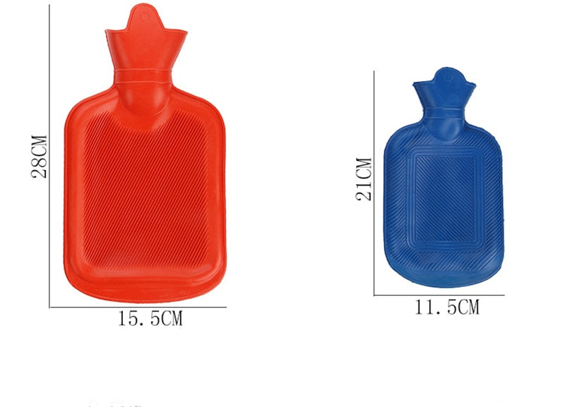 Botellas gruesas de agua caliente para niñas y mujeres, 500, 1000, 1750, 2000ML, Color aleatorio