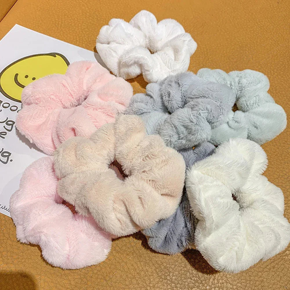 Velvet Hair Scrunchies 6 Pcs Luxlife Brands